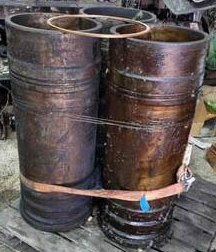 Marine engine cylinder liner